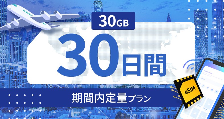 アラブ首長国連邦 30GB / 30日間